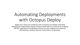 Automating Deployments with Octopus Deploy