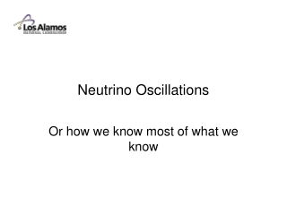 Neutrino Oscillations