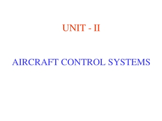 UNIT - II