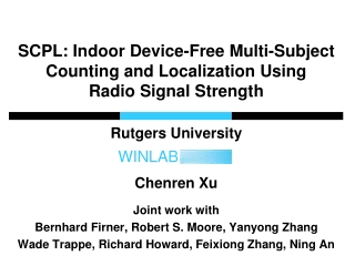 SCPL: Indoor Device-Free Multi-Subject Counting and Localization Using Radio Signal Strength