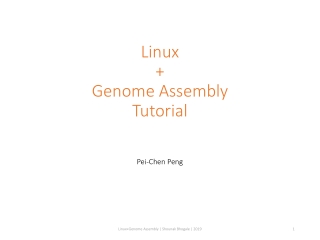 Linux + Genome Assembly Tutorial