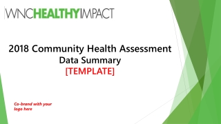 2018 Community Health Assessment Data Summary [TEMPLATE]