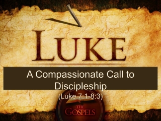 A Compassionate Call to Discipleship (Luke 7:1-8:3)