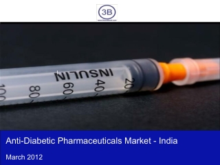 Anti-Diabetic Pharmaceuticals Market in India 2012