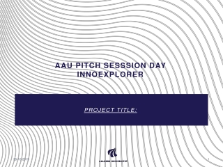 AAU PITCH Sesssion DAY INNOEXPLORER