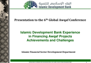 Islamic Financial Sector Development Department