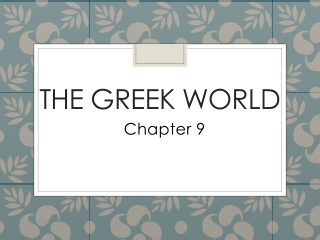 The Greek World