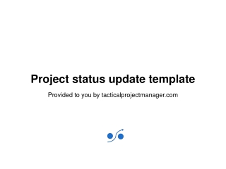 Project status update template