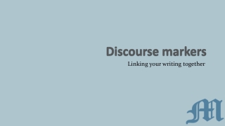 Discourse markers