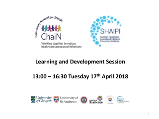 Learning and Development Session 13:00 – 16:30 Tuesday 17 th April 2018