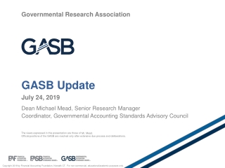 GASB Update