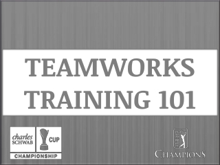 TEAMWORKS TRAINING 101