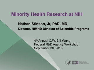 Minority Health Research at NIH