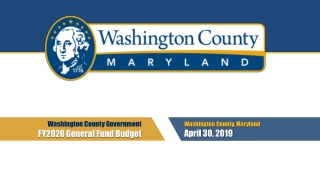 Washington County, Maryland April 30, 2019