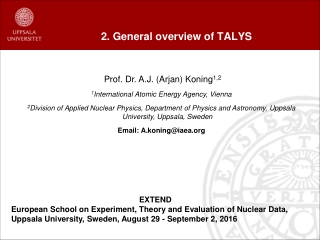 2. General overview of TALYS