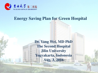 Energy Saving Plan for Green Hospital