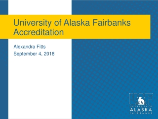 University of Alaska Fairbanks Accreditation