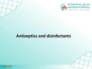 Antiseptics and disinfectants