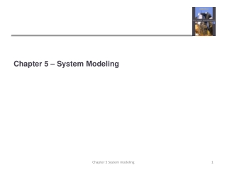 Chapter 5 – System Modeling