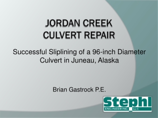 Jordan Creek Culvert Repair