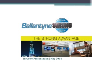 Investor Presentation | May 2014