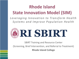 Rhode Island State Innovation Model (SIM)