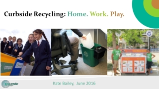 Curbside Recycling: Home. Work. Play.