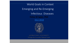 World Goals in Context Emerging and Re-Emerging Infectious Diseases