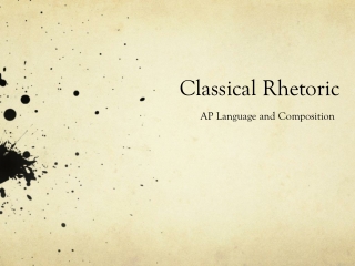 Classical Rhetoric