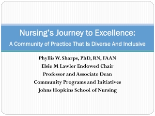 Nursing’s Journey to Excellence: A Community of Practice That Is Diverse And Inclusive