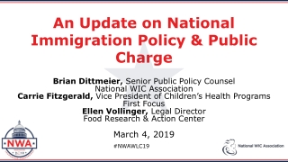 An Update on National Immigration Policy &amp; Public Charge