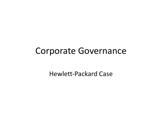 Corporate Governance