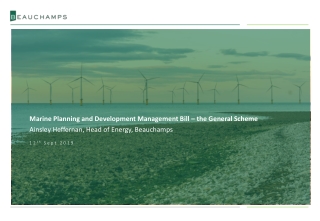 Marine Planning and Development Management Bill – the General Scheme