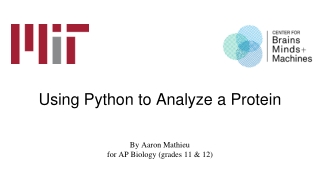 Using Python to Analyze a Protein