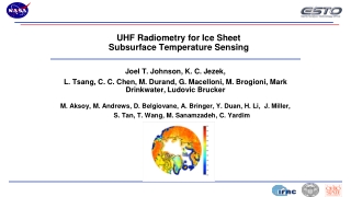 UHF Radiometry for Ice Sheet Subsurface Temperature Sensing