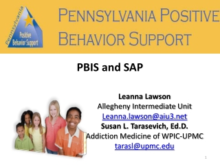 Leanna Lawson Allegheny Intermediate Unit Leanna.lawson@aiu3 Susan L. Tarasevich, Ed.D.