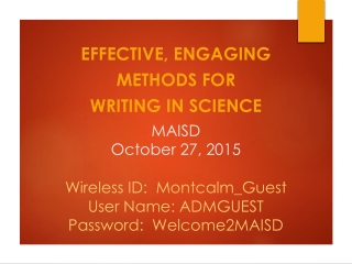 MAISD October 27, 2015