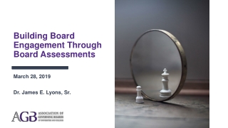 Building Board Engagement Through Board Assessments