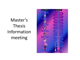 Master’s Thesis Information meeting
