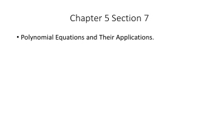 Chapter 5 Section 7