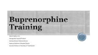 Buprenorphine Training