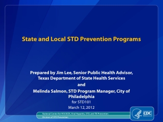 State and Local STD Prevention Programs