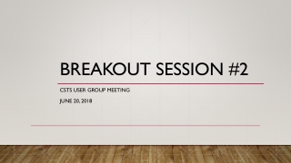 BREAkout session #2