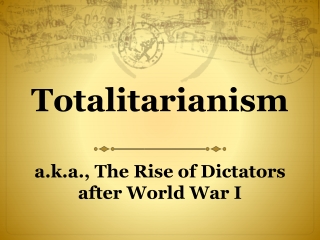 Totalitarianism