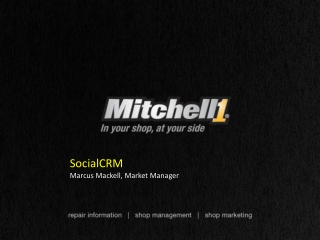 SocialCRM Marcus Mackell, Market Manager
