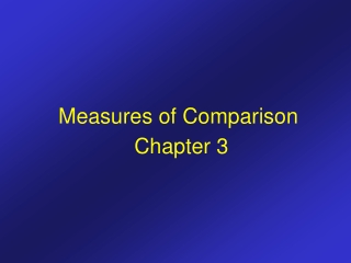 Measures of Comparison