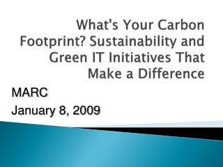 What's Your Carbon Footprint? Sustainability and Green IT Initiatives That Make a Difference