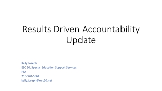 Results Driven Accountability Update