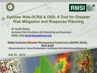 Cyclone Web -DCRA &amp; DSS: A Tool for Disaster Risk Mitigation and Response Planning