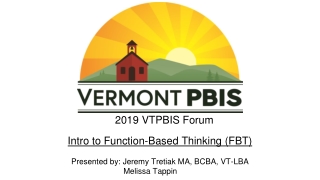 2019 VTPBIS Forum